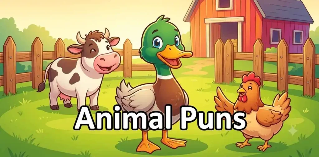 Cute farm duck with friends