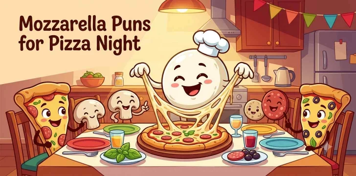 Mozzarella Puns for Pizza Night