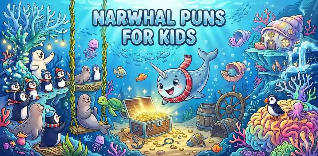 Narwhal finding treasure underwater