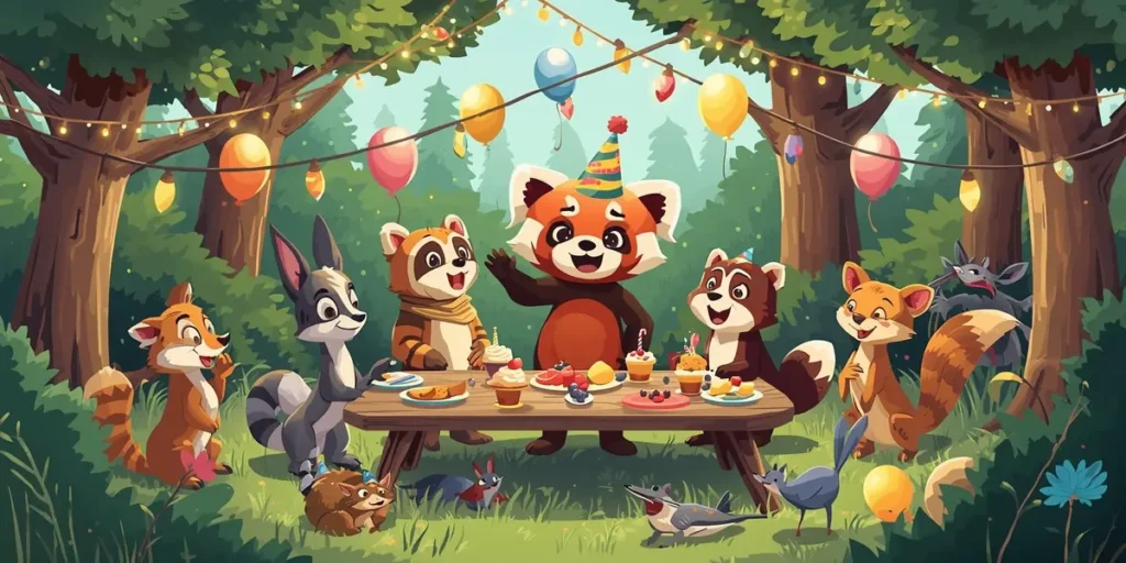 Red Panda Party Puns