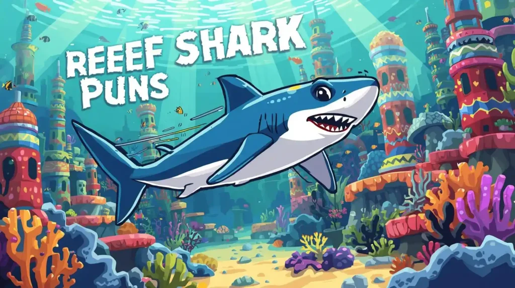 Friendly reef shark swimming