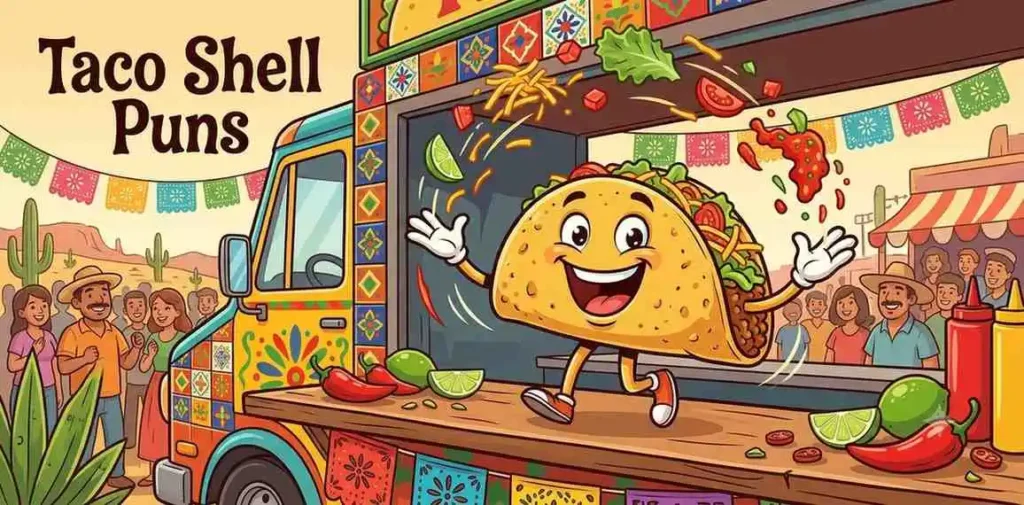 Crunchy taco shell smiling