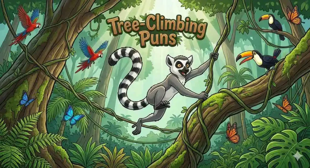 Tree-Climbing Lemur Puns