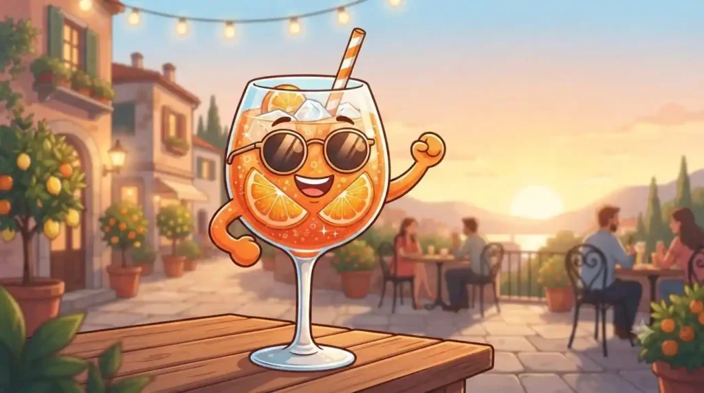 Aperol Spritz smiling