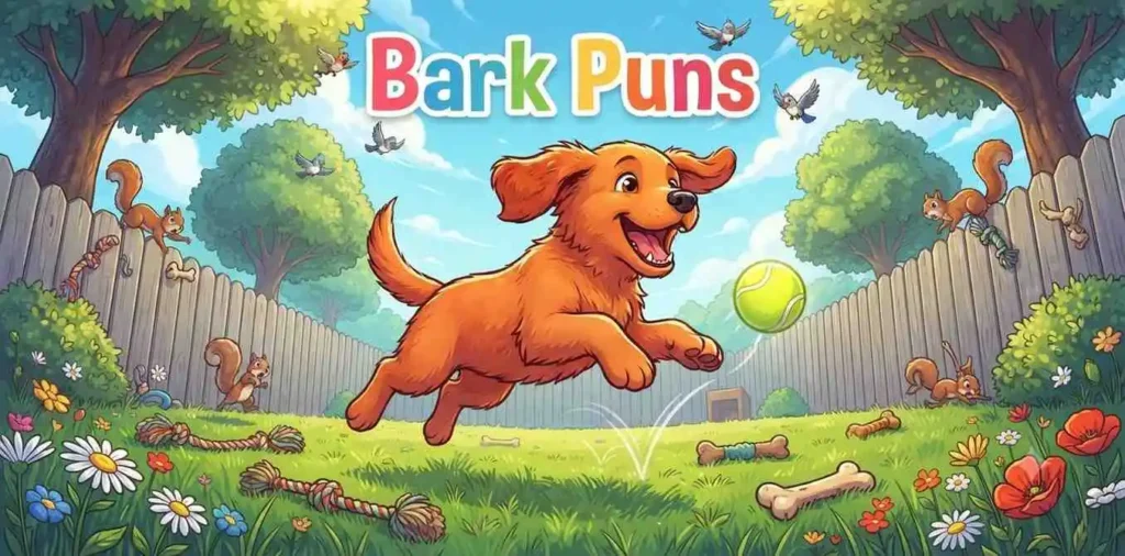Playful puppy barking happily