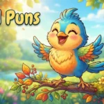 Funny colorful bird