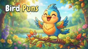 Funny colorful bird