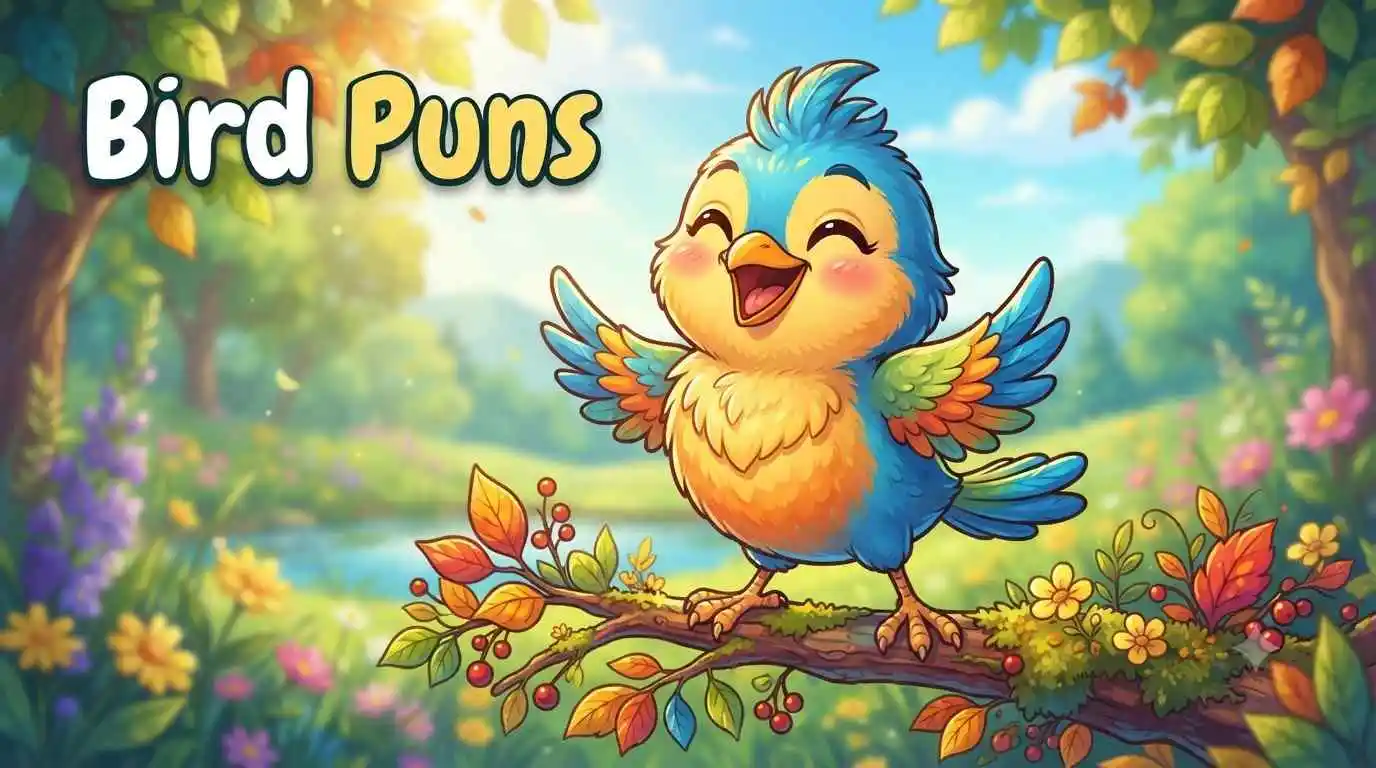 Funny colorful bird