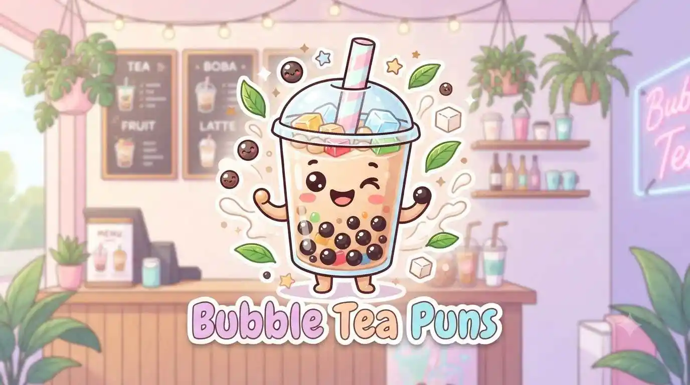 Happy bubble tea cup