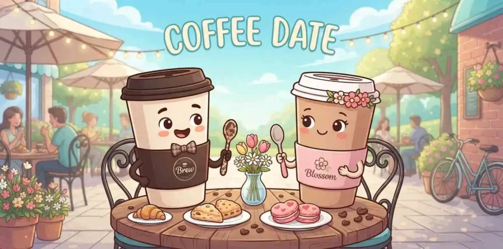 Coffee date couple