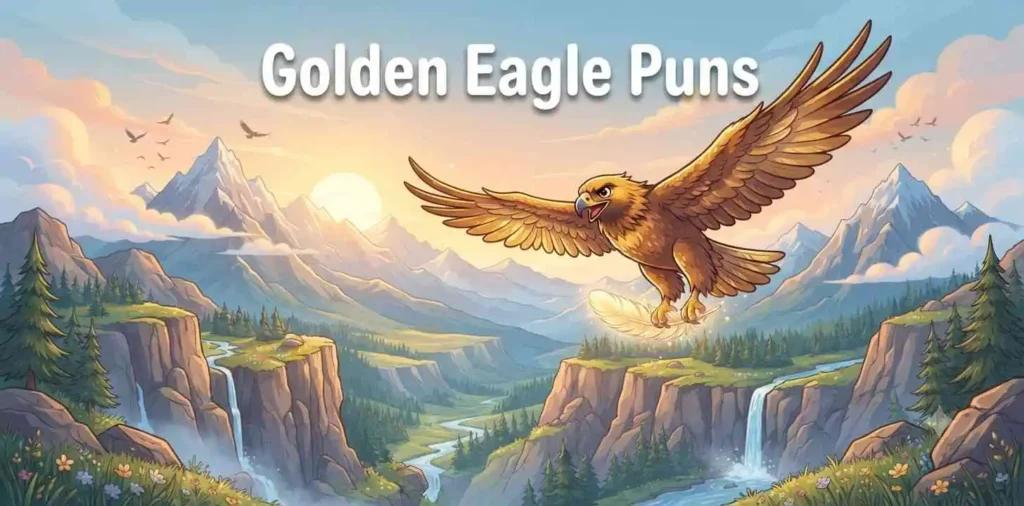 Golden eagle flying