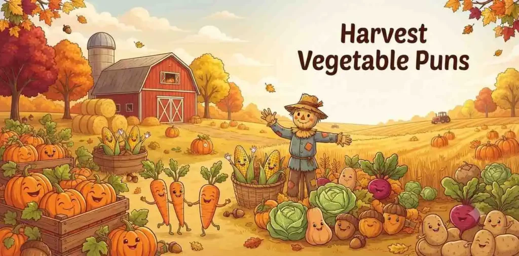 Harvest basket vegetables smiling
