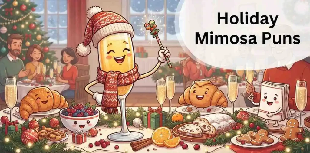 Festive holiday mimosa brunch