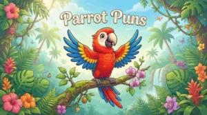 Colorful parrot mascot