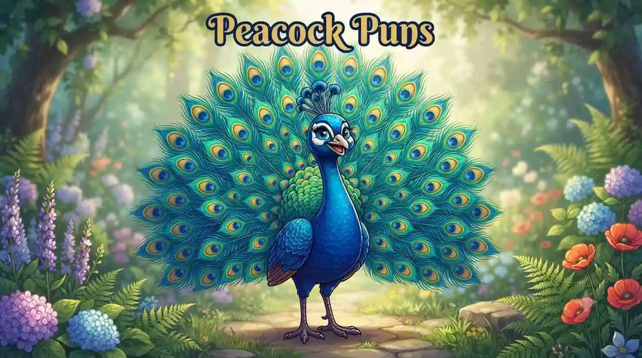 Colorful peacock mascot