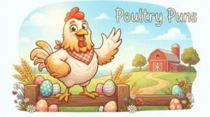 Happy poultry bird