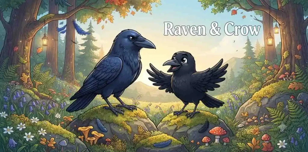 raven and crow