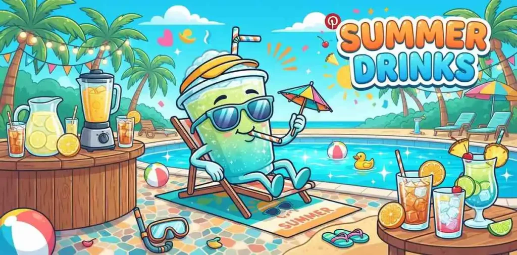 Summer drinks scene