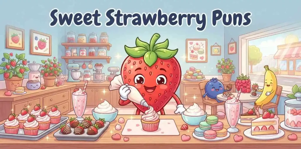 Sweet strawberry with cupcakes