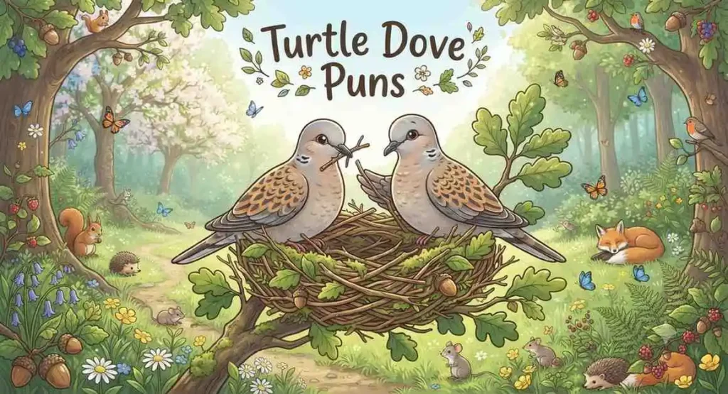 Cute turtle doves
