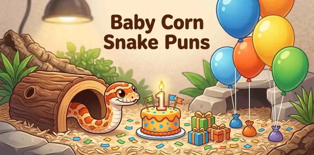 Baby corn snake birthday party