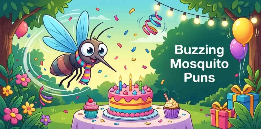 Buzzing mosquito birthday party