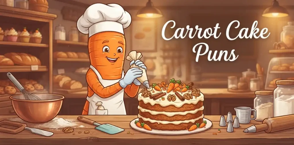 Cute carrot cake dessert.