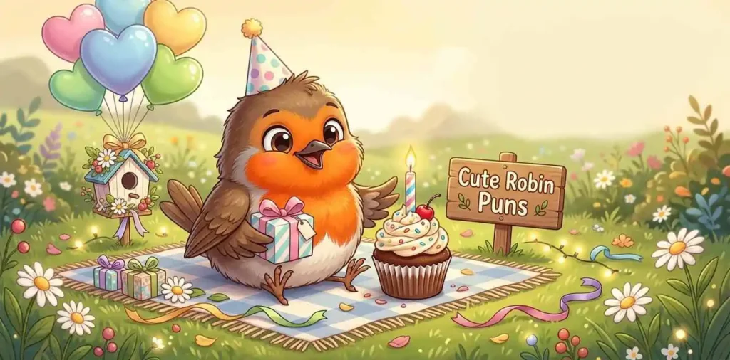 Cute robin birthday party