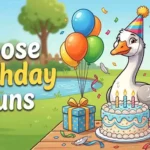 Happy goose birthday party