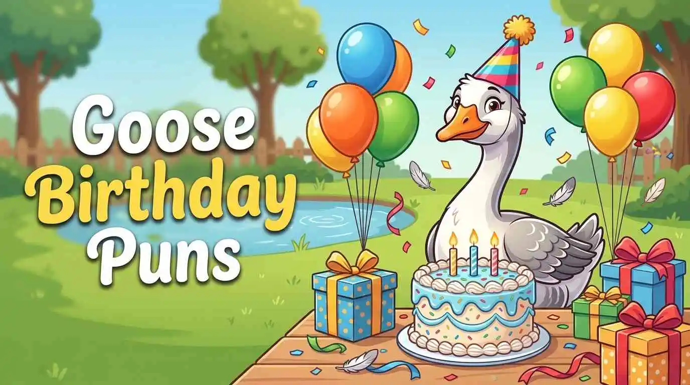 Happy goose birthday party