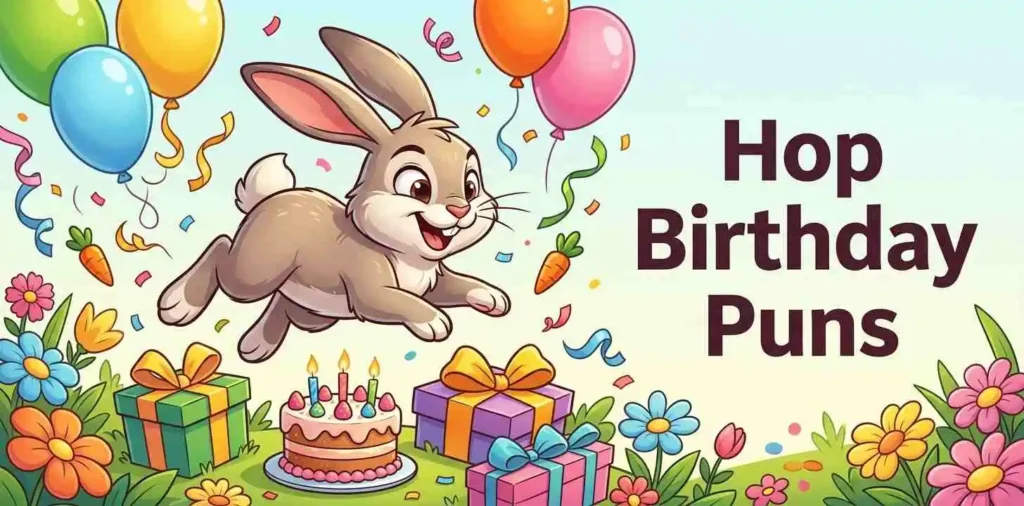 Rabbit hopping birthday celebration