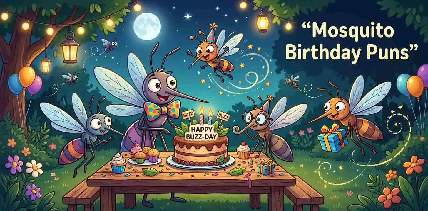 Mosquito birthday buzz party