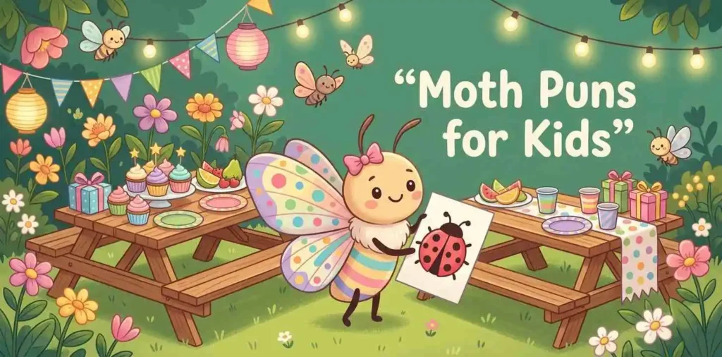 Cute moth party for kids