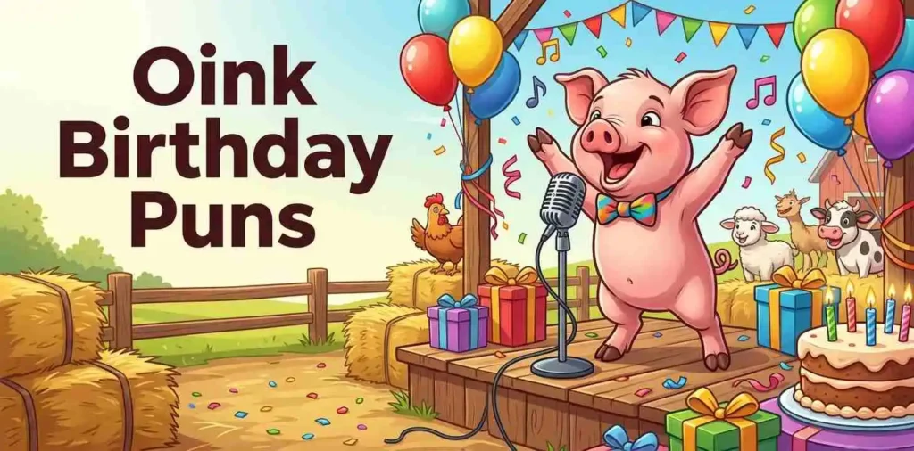 Adorable piglet birthday party