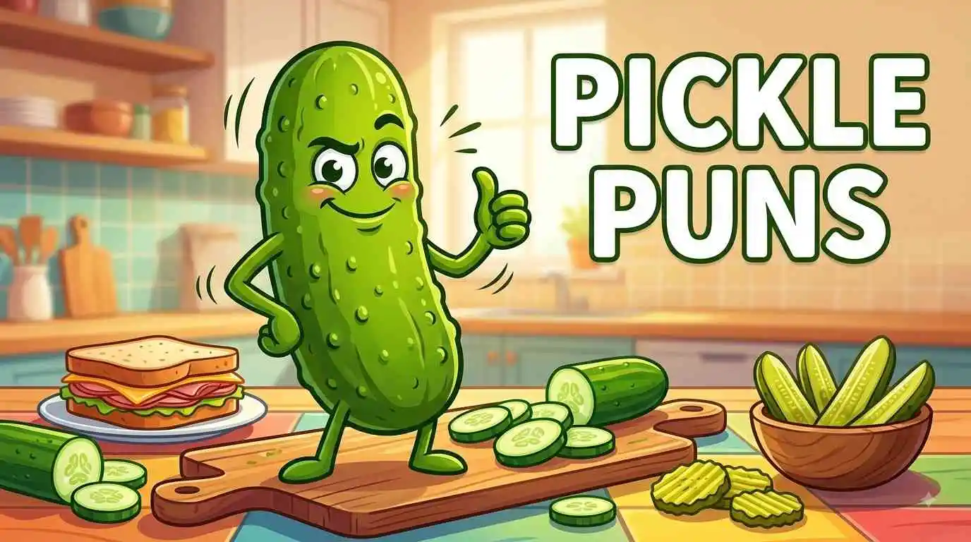Funny pickle character