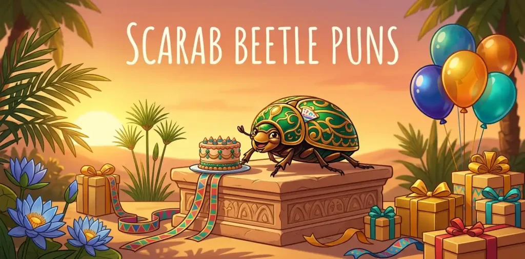 Scarab beetle birthday party