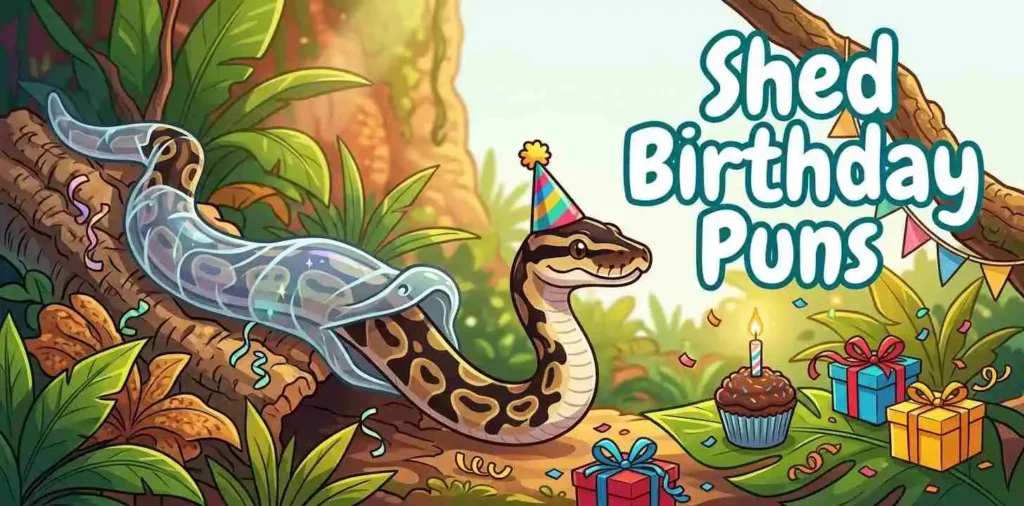 Ball python celebrating shed