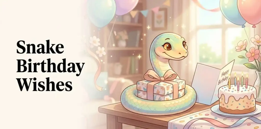 Cute snake birthday wishes