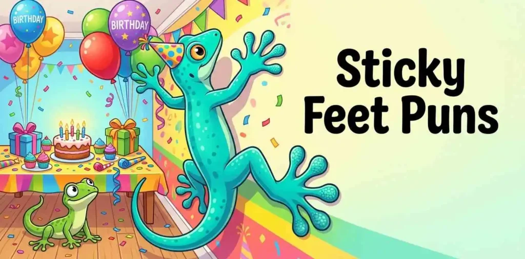 Gecko sticky feet birthday