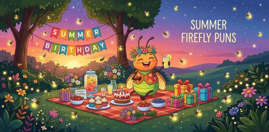 Summer firefly birthday party