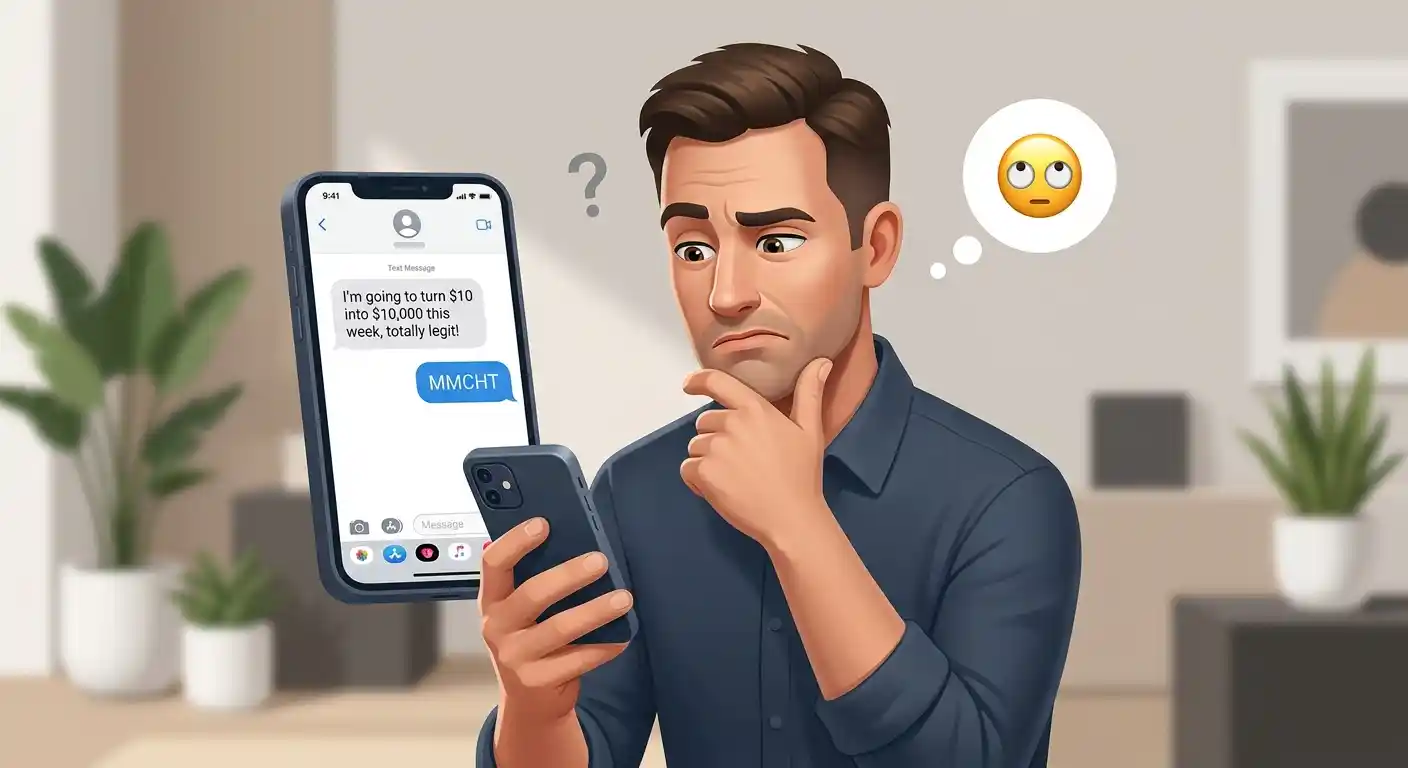 MMCHT used in a text conversation as a skeptical reaction